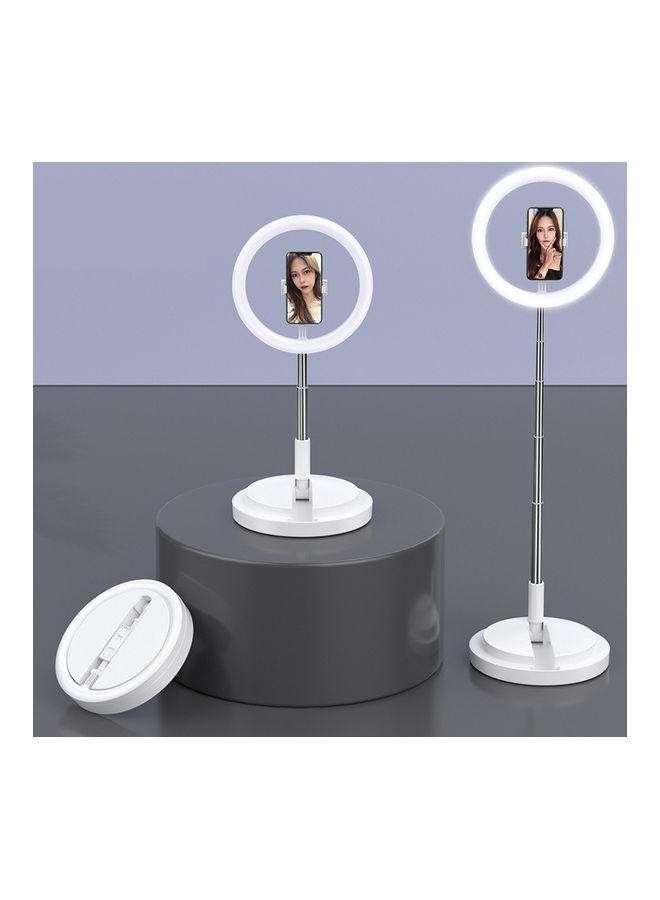 Usams Telescopic Folding LED Ring Light White  - Image 2