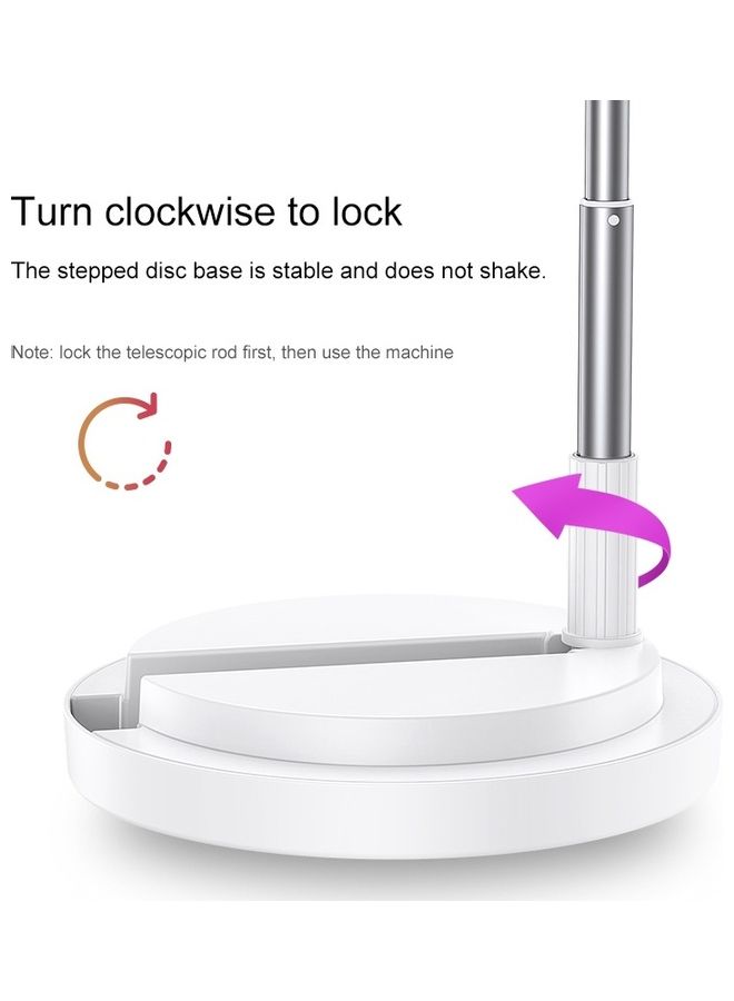 Usams Telescopic Folding LED Ring Light White  - Image 5