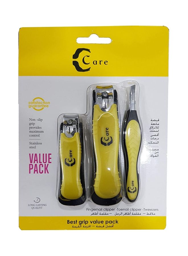 كير عبوة التوفير Care Best Grip أصفر 3pcs - Image 1