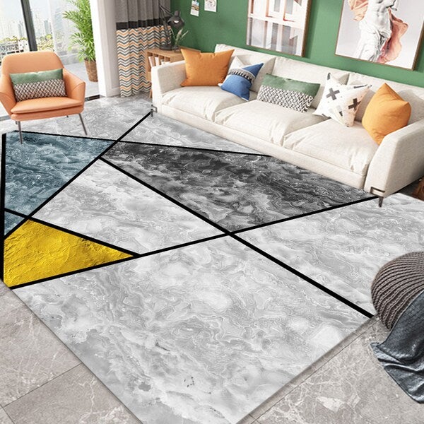 1 Piece Living Room Rug Anti-Slip Durable Eco-friendly Carpet multicolour 50*80(W*L)cmcm  - Image 3