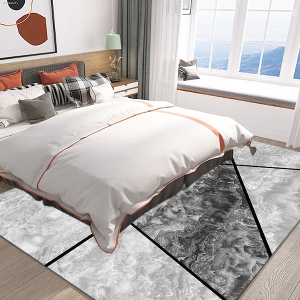1 Piece Living Room Rug Anti-Slip Durable Eco-friendly Carpet multicolour 50*80(W*L)cmcm  - Image 4