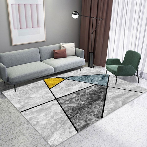 1 Piece Living Room Rug Anti-Slip Durable Eco-friendly Carpet multicolour 50*80(W*L)cmcm  - Image 5