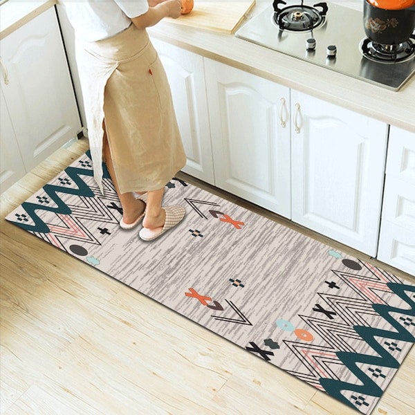 Modern Creative Print Vintage Home Living Room Bedroom Kitchen Carpet multicolour 120*160(W*L)cmcm - Image 4