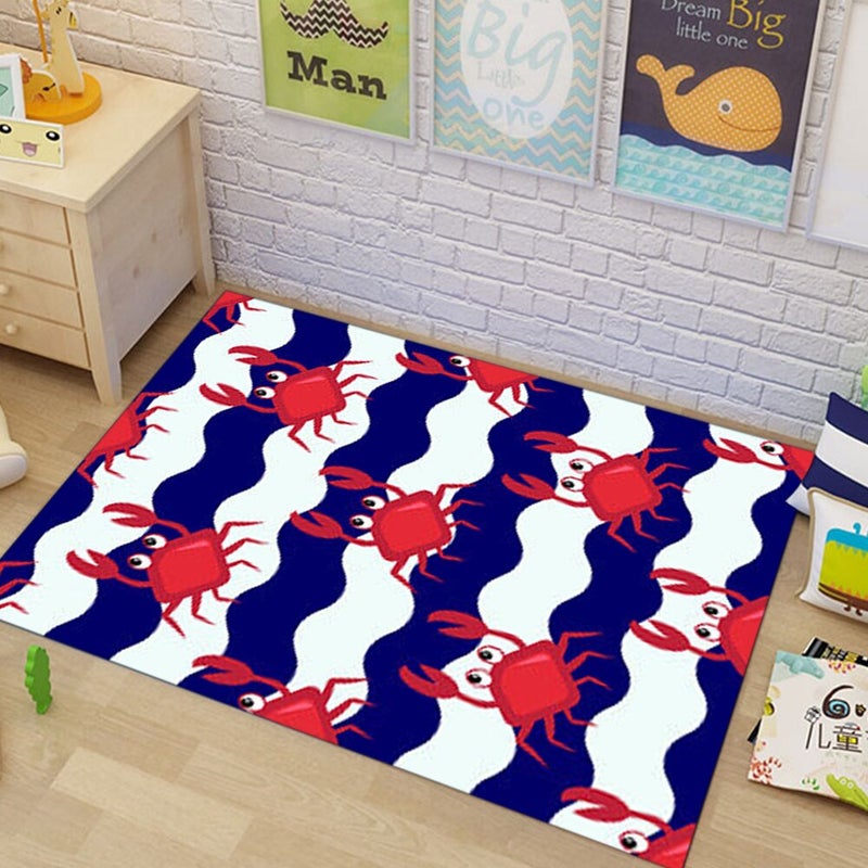 1 Piece Living Room Rug Cartoon Stripe Pattern All-match Carpet multicolour 50*80(W*L)cmcm - Image 1