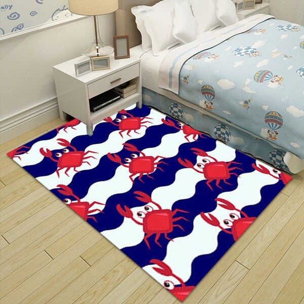 1 Piece Living Room Rug Cartoon Stripe Pattern All-match Carpet multicolour 50*80(W*L)cmcm - Image 4