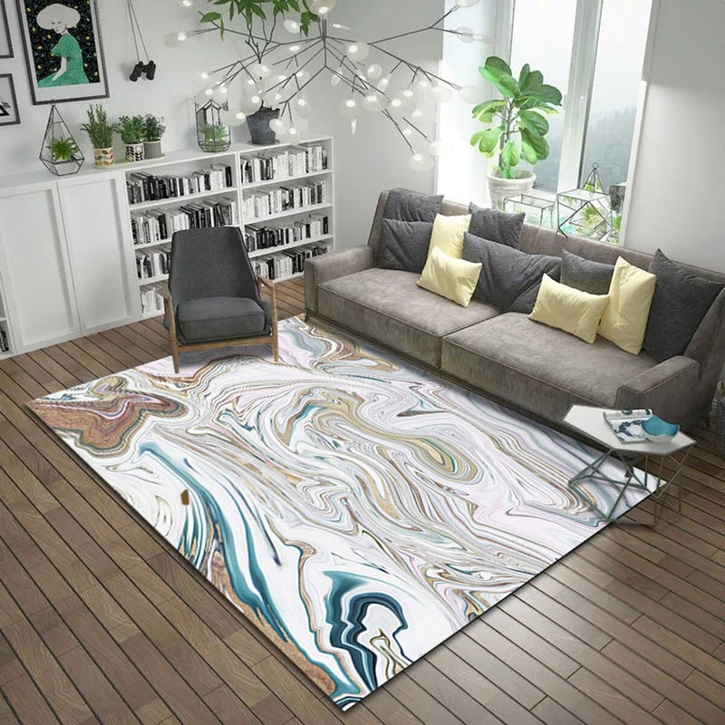 Home Floor Nordic Style Rectangle Anti-Slip Living Room Rug multicolour 40*60(W*L)cmcm  - Image 1