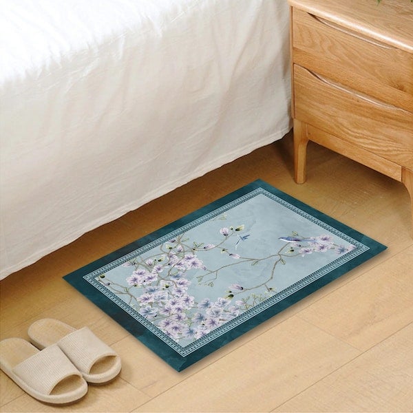 1 Piece Fashion Home Floral Modern Character Practical Living Room Rug multicolour 120*160(W*L)cm - Image 3