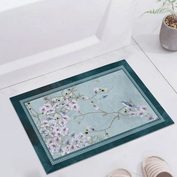 1 Piece Fashion Home Floral Modern Character Practical Living Room Rug multicolour 120*160(W*L)cm - Image 4