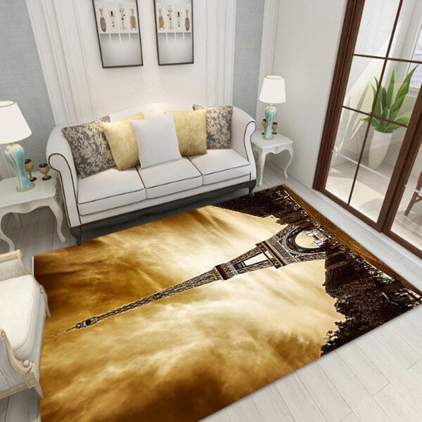 1 Piece Rug Anti-Skidding Building Print Soft Living Room Bedroom Floor Mat multicolour 40*60(W*L)cmcm - Image 3