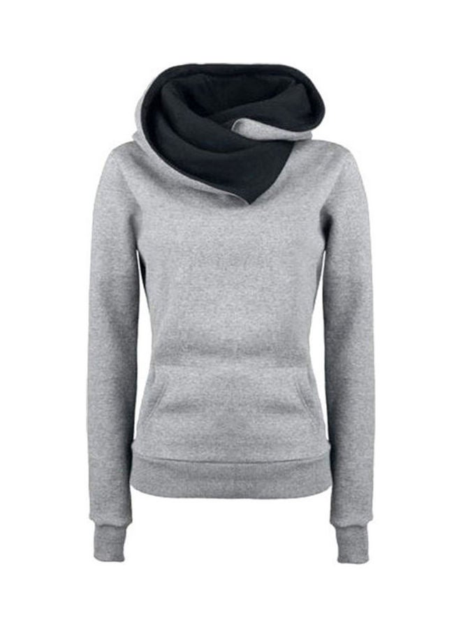 Long Sleeve Hoodie Light Gray