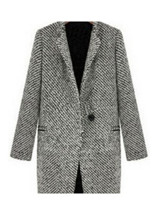 Cardigan Warm Thicken Woolen Midi Coat Grey - v1610348139/N43590783V_1