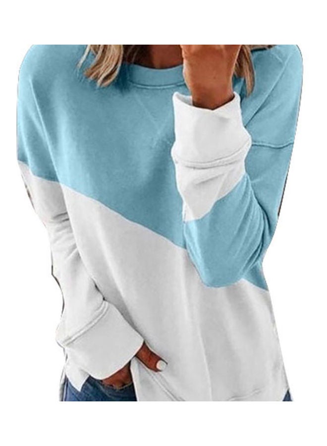 Long Sleeves Top Blue - Image 1