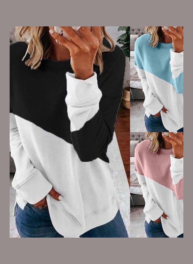 Long Sleeves Top Blue - Image 3