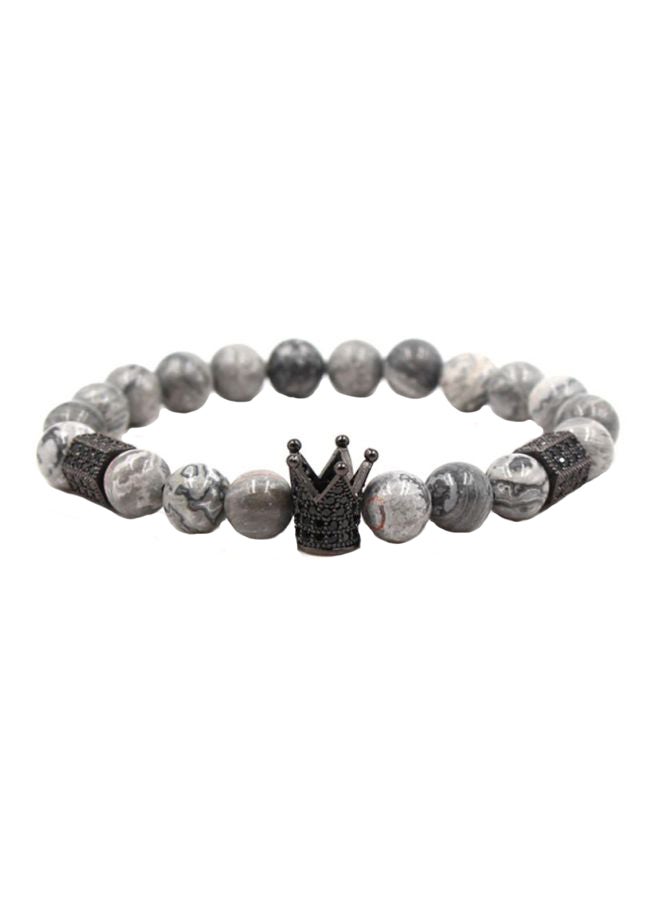 شاربدو سوار مطاطي عصري مزين بخرز