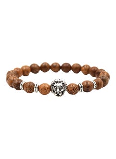 Lion Charm Design Beaded Bracelet