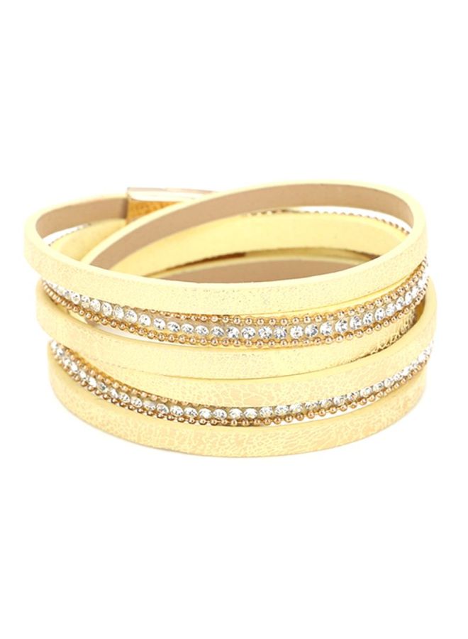 Sharpdo PU Leather Multiple Layer Wrap Bracelet