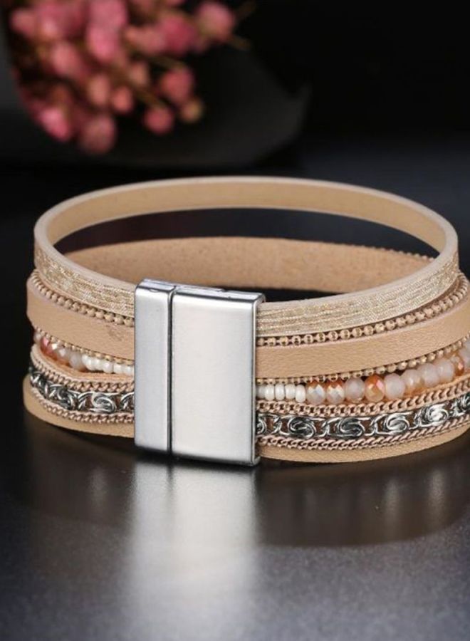 Sharpdo Multi-Layer Wrap Magnet Buckle Bracelet  - Image 2