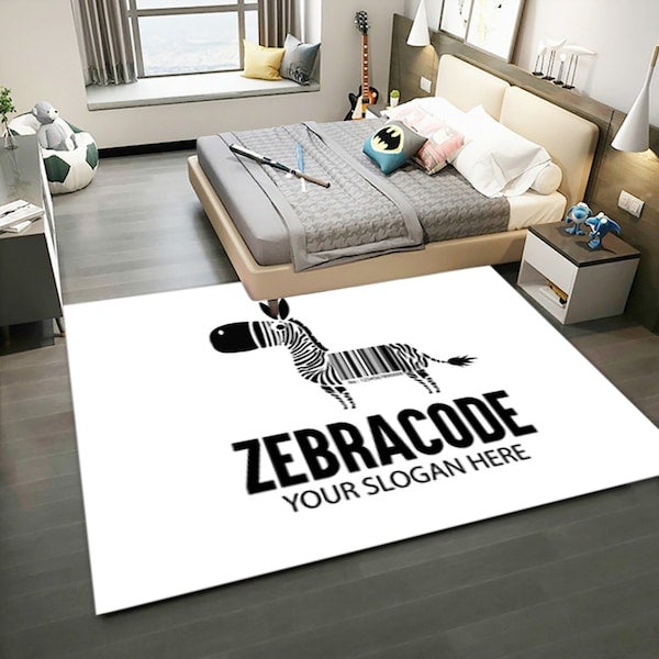 Rectangle Anti-slip Simple Floor Carpet White 40x60(WxL)cm - Image 1