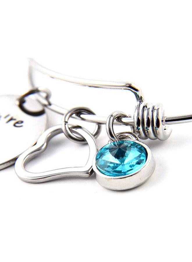 شاربدو سوار بحلية بتصميم كتابة ومرصع بالأحجار - Image 4