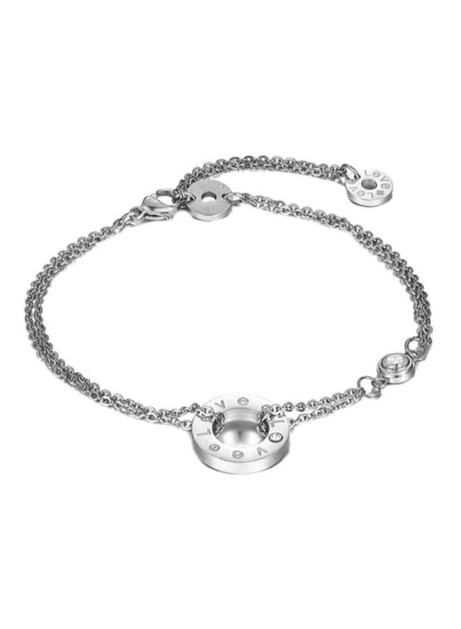 Fashion Stone Studded Chain Bracelet