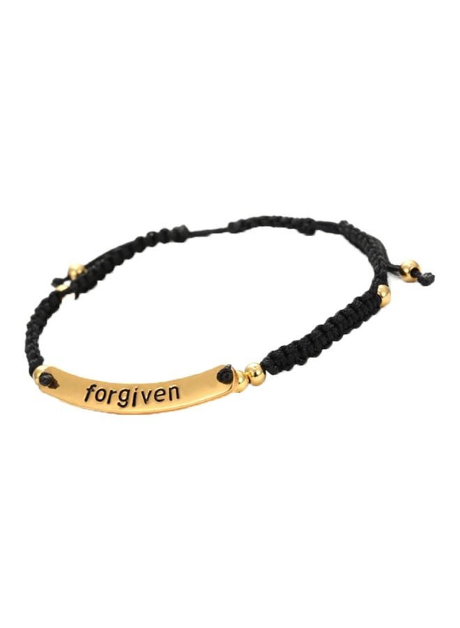 Sharpdo Forgiven Engraved Woven Bracelet - Image 1