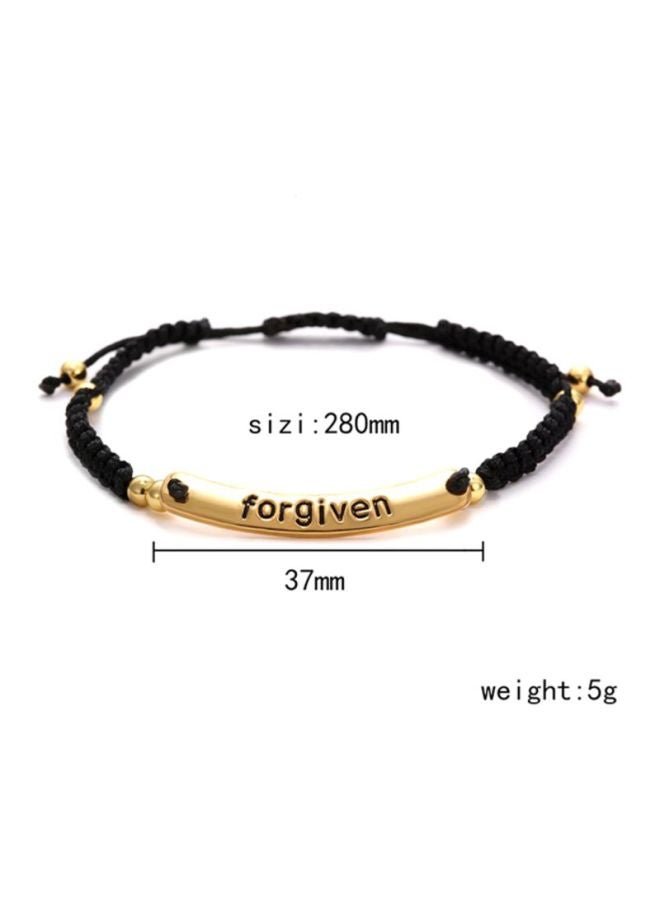 Sharpdo Forgiven Engraved Woven Bracelet - Image 2