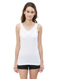 Ladies Cotton Vest White