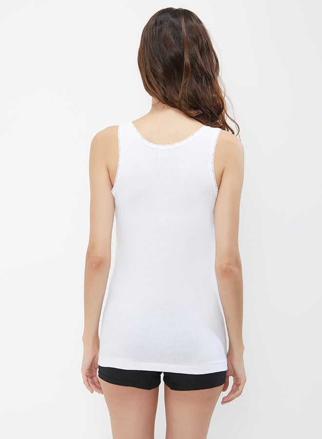 BYC - Ladies Cotton Vest White - Image 1