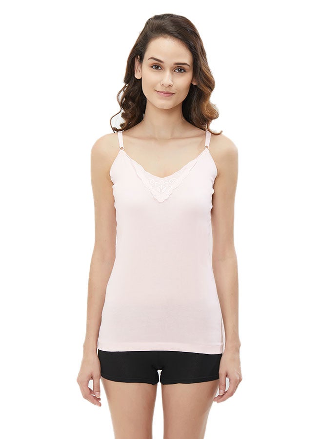 BYC Ladies Cotton Camisole Light Pink - Image 1
