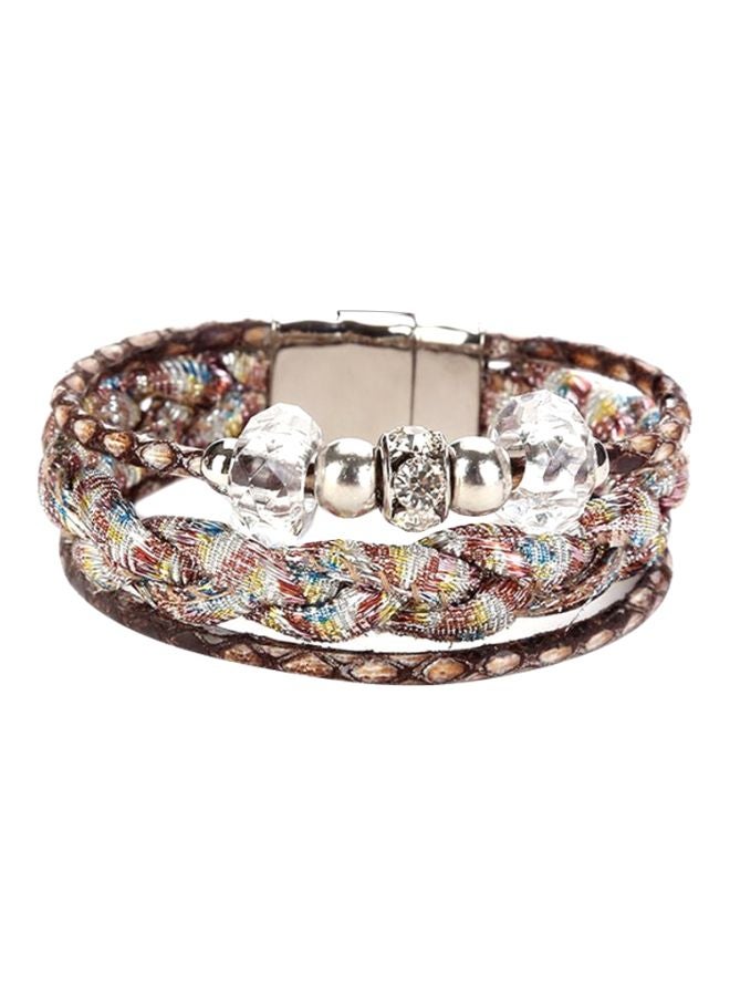 Sharpdo Nylon Braided Multi-Layer Charm Bracelet