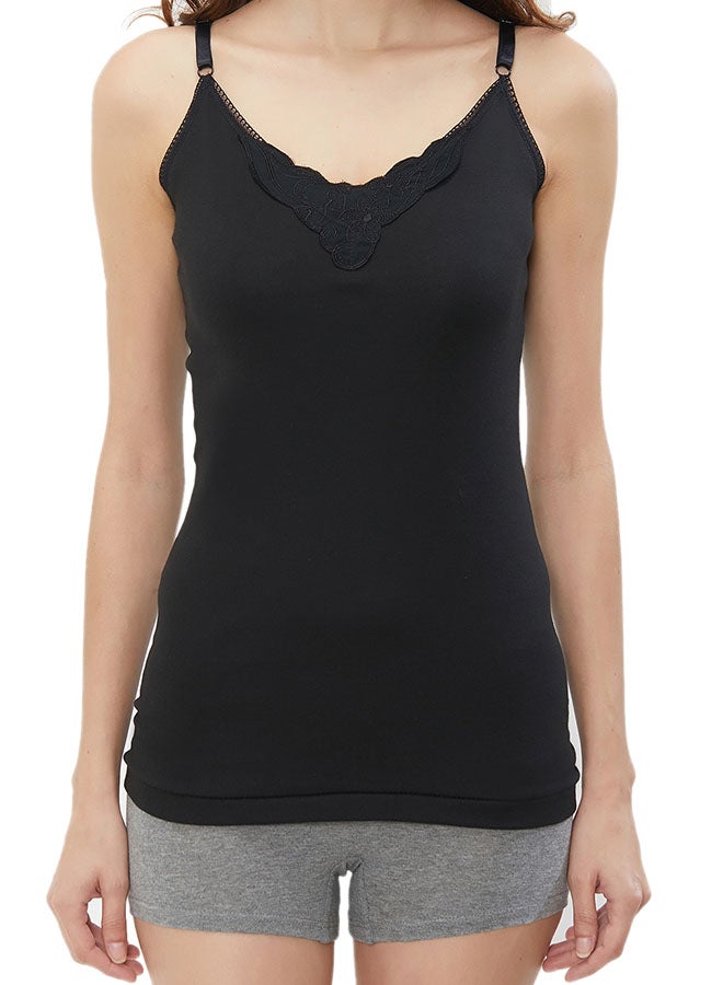 BYC Cotton Camisole Black  - Image 1