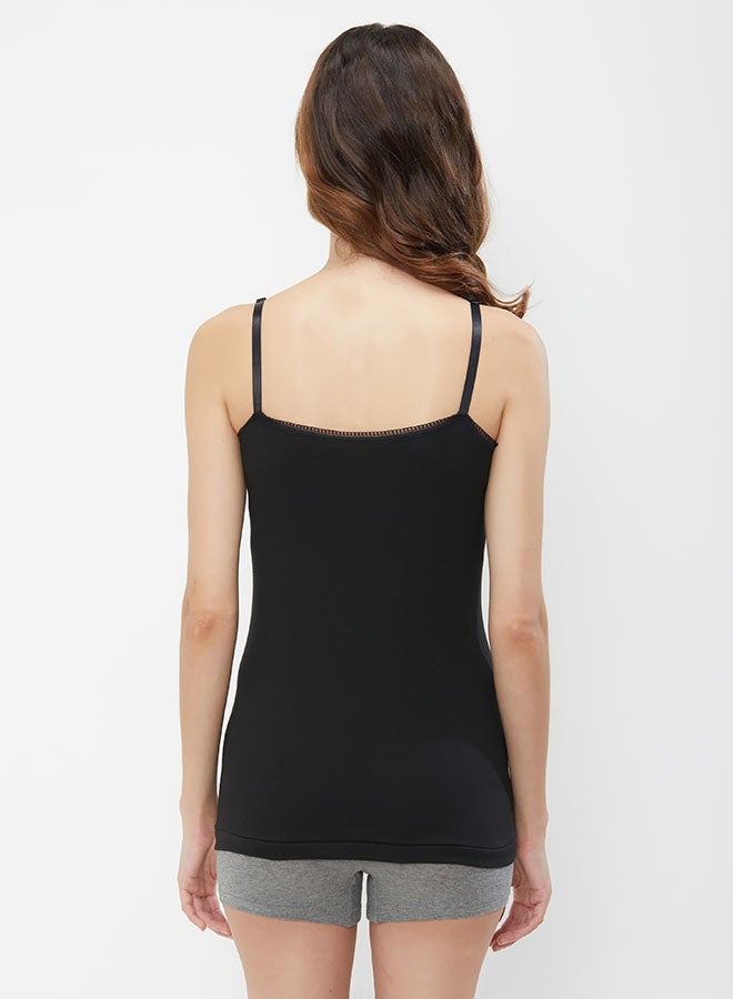 BYC Cotton Camisole Black - Image 4