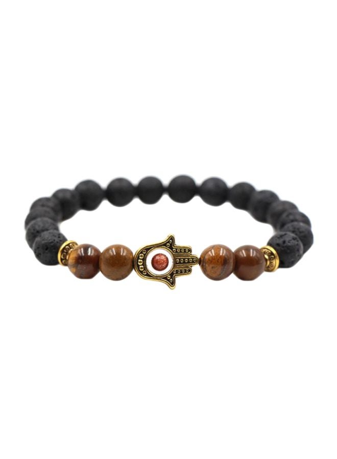 شاربدو سوار من الخرز بتصميم مطاطي