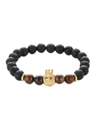 Lion Charm Design Beaded Bracelet - v1610354844/N21282847A_1