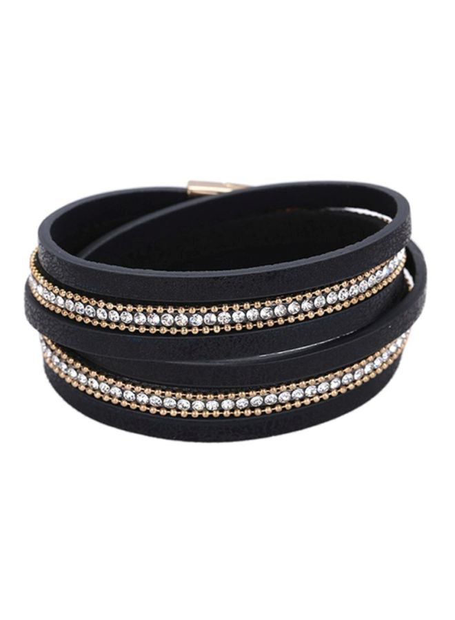 شاربدو سوار ملتف متعدد الطبقات من الجلد الصناعي