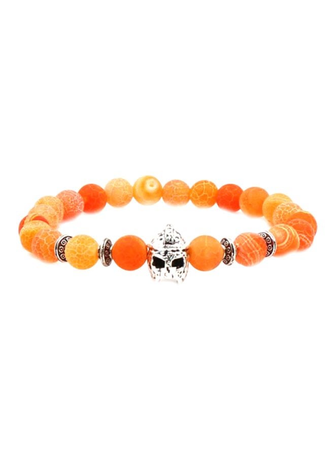 Sharpdo Armour Helmet Design Elastic Beaded Bracelet 