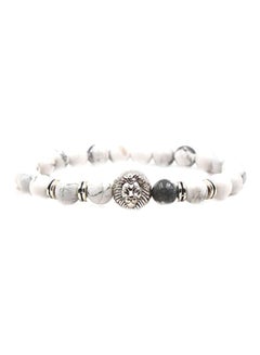 Lion Charm Design Beaded Bracelet