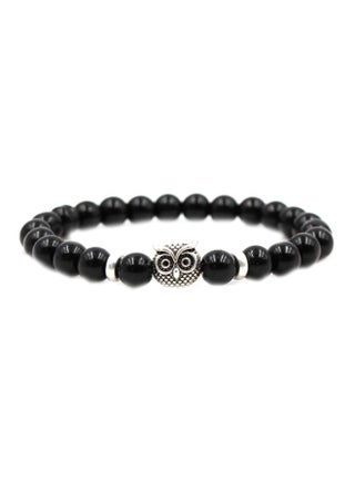 Owl Charm Design Beaded Bracelet - v1610355062/N21281929A_1