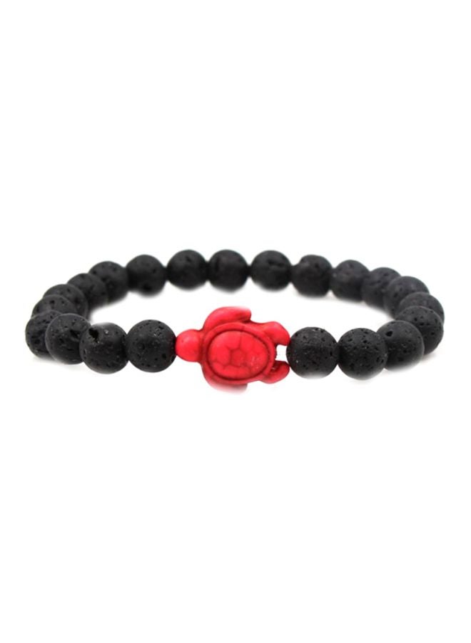 Turtle Charm Design Beaded Bracelet