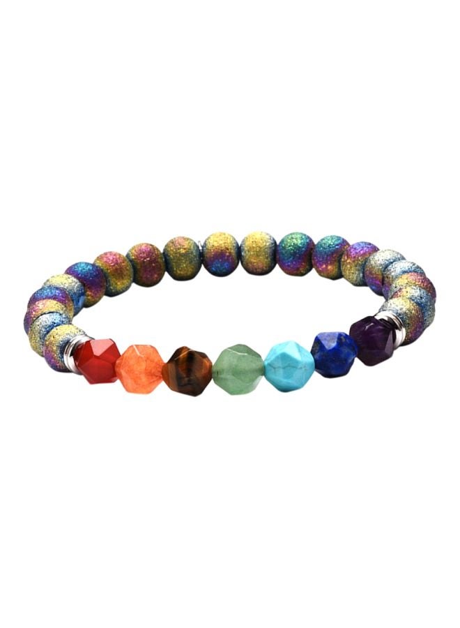 سوار من خرز وأحجار طبيعية