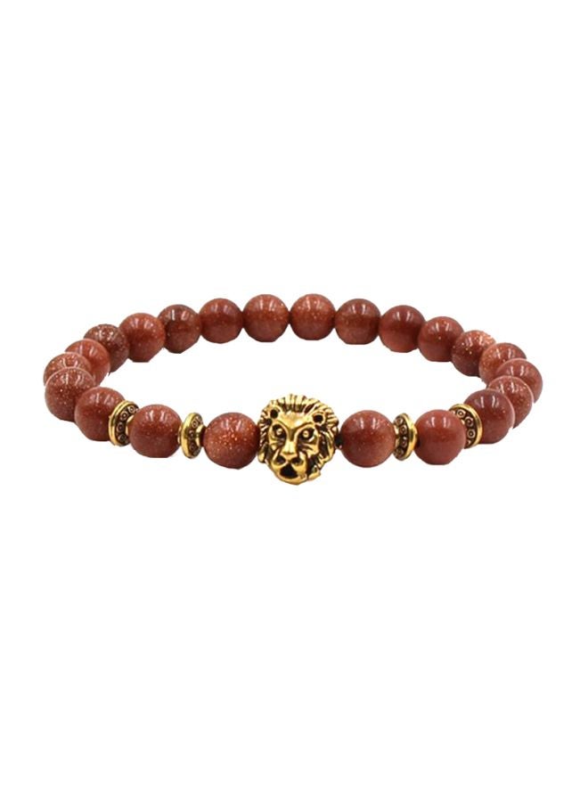 Sharpdo - Lion Design Beaded Bracelet - Image 1