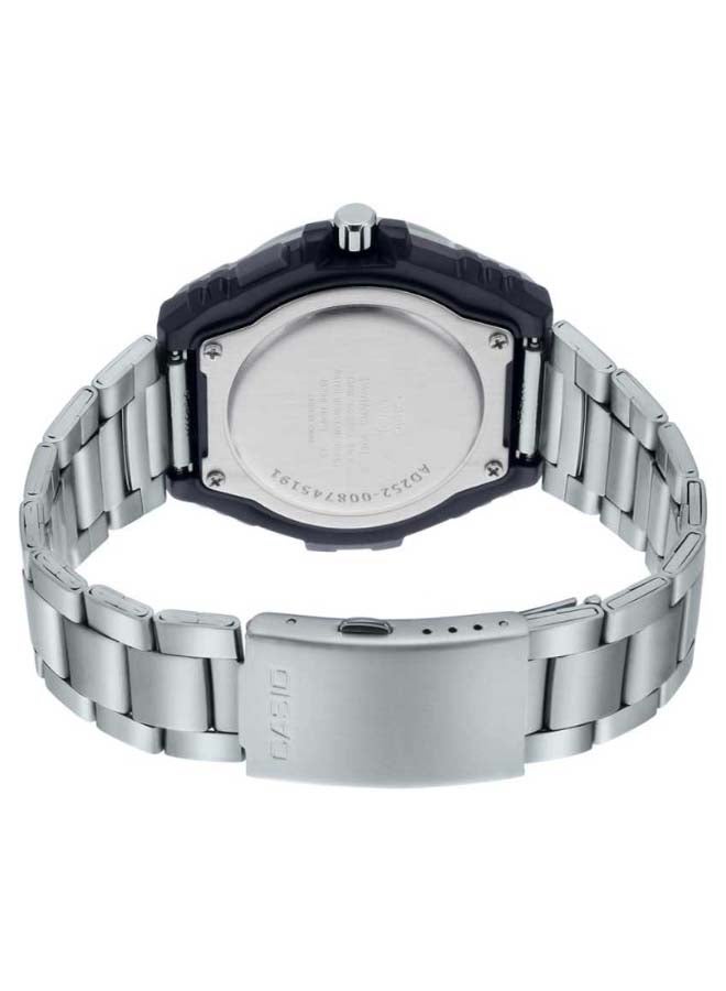 CASIO - Men's Illuminator Stainless Steel Analog Quartz Wrist Watch MWA-100HD-1AVDF - 51 mm - Black - Image 1