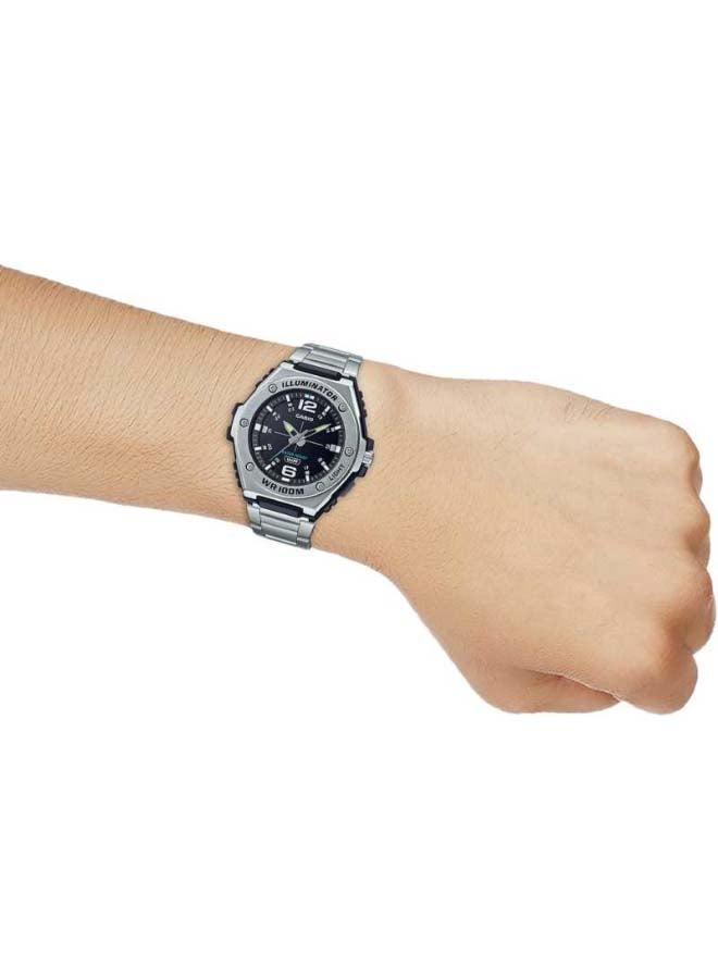 CASIO - Men's Illuminator Stainless Steel Analog Quartz Wrist Watch MWA-100HD-1AVDF - 51 mm - Black - Image 1