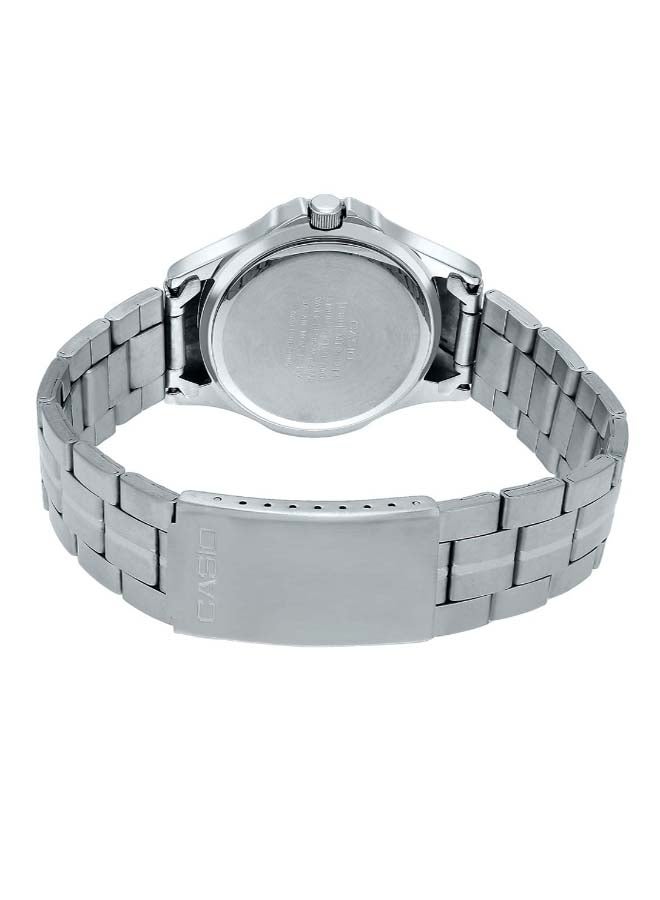 CASIO Men's Enticer Stainless Steel Analog Wrist Watch MTP-1214A-2AVDF - 40 mm - Silver - Image 3