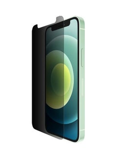 belkin iPhone 12 Mini Premium Tempered Glass Screen Protector - Clear And Crystal-Clear Clarity, Enhanced Privacy And Antimicrobial Protection Clear  - Image 1