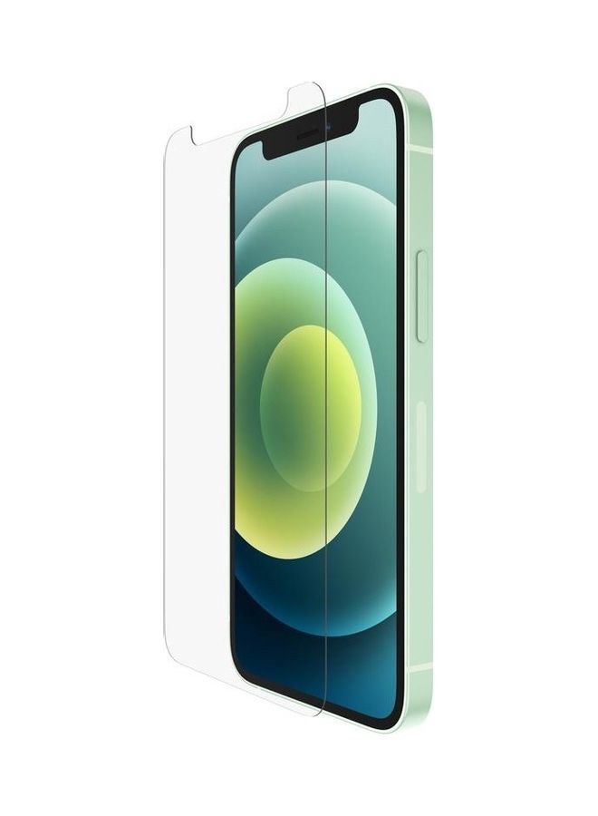 belkin - iPhone 12 Mini Anti-Microbial Screen Protector - Ultimate Protection With 99% Bacteria Reduction Clear - Image 1