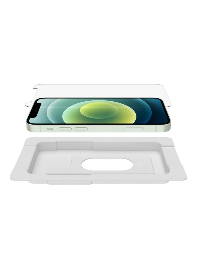 belkin - iPhone 12 Mini Anti-Microbial Screen Protector - Ultimate Protection With 99% Bacteria Reduction Clear - Image 1
