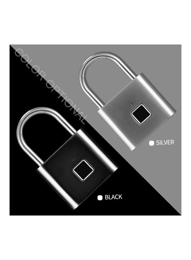 Smart Fingerprint Padlock Black 10x1.6x5.6cm  - Image 4