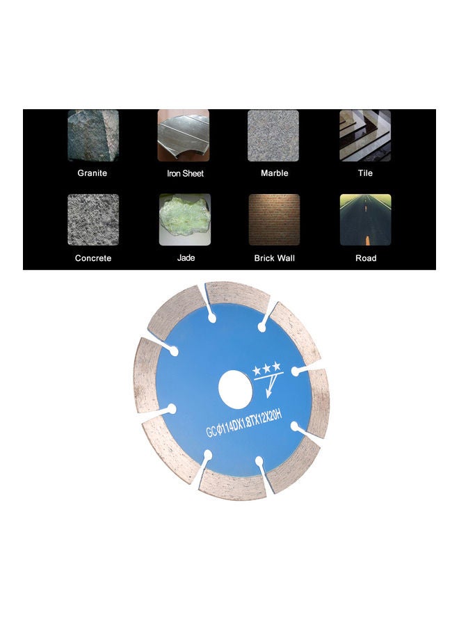 Generic Dry Cutting Diamond Saw Bit Blue 11.4x0.3x11.4cm  - Image 3