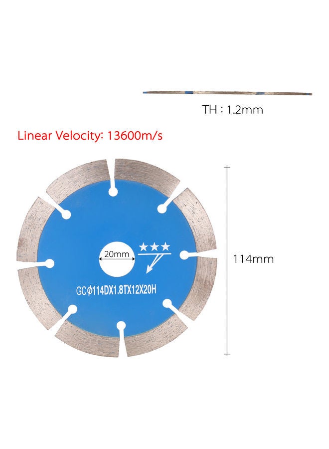 Generic Dry Cutting Diamond Saw Bit Blue 11.4x0.3x11.4cm  - Image 5